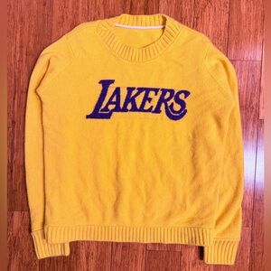 The Elder Statesman NBA Los Angeles Lakers Instaria Cashmere Sweater Size S